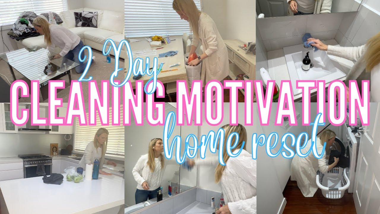 EXTREME CLEAN WITH ME / CLEANING MOTIVATION / 🥵 2 DAY WEEKEND RESET / Speed cleaning