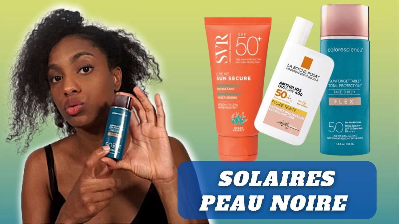 CREME SOLAIRE PEAU NOIRE  |  Crème solaire minérale  VS Crème solaire chimique | Hyperpigmentation