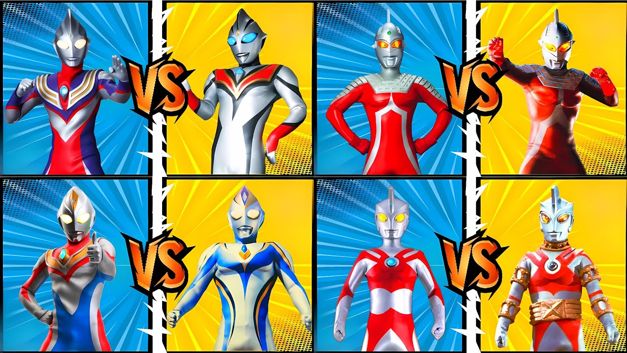 ウルトラマン TIGA VS EVIL TIGA, ULTRAMAN DYNA VS FAKE DYNA, ULTRASEVEN VS DELUTION SEVEN #ウルトラマン #ultraman