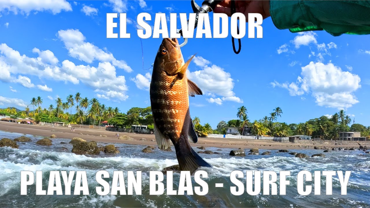 Pesca con selueño UL en playa san blas -surf city