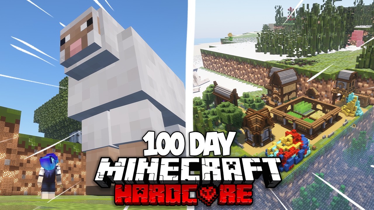 100 Hari Minecraft Hardcore DUNIA RAKSASA