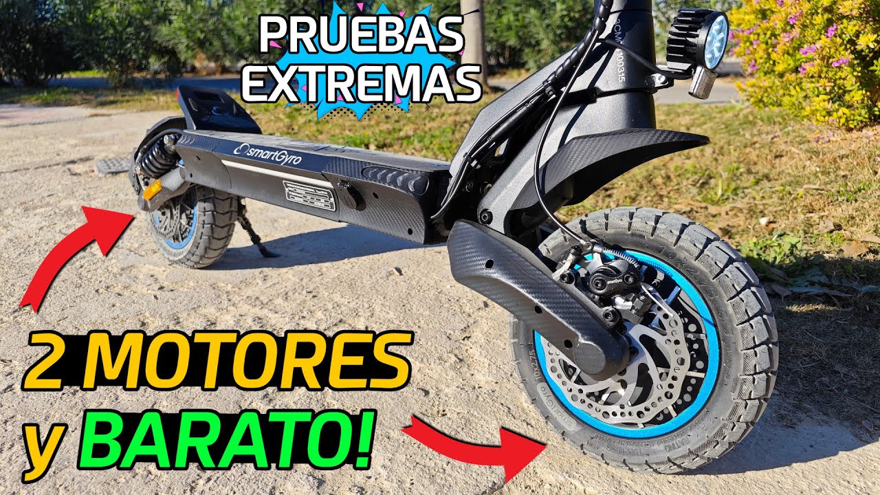 El MEJOR patinete SMARTGYRO 💥 CrossOver DUAL MAX (certificado DGT)  | Pruebas EXTREMAS