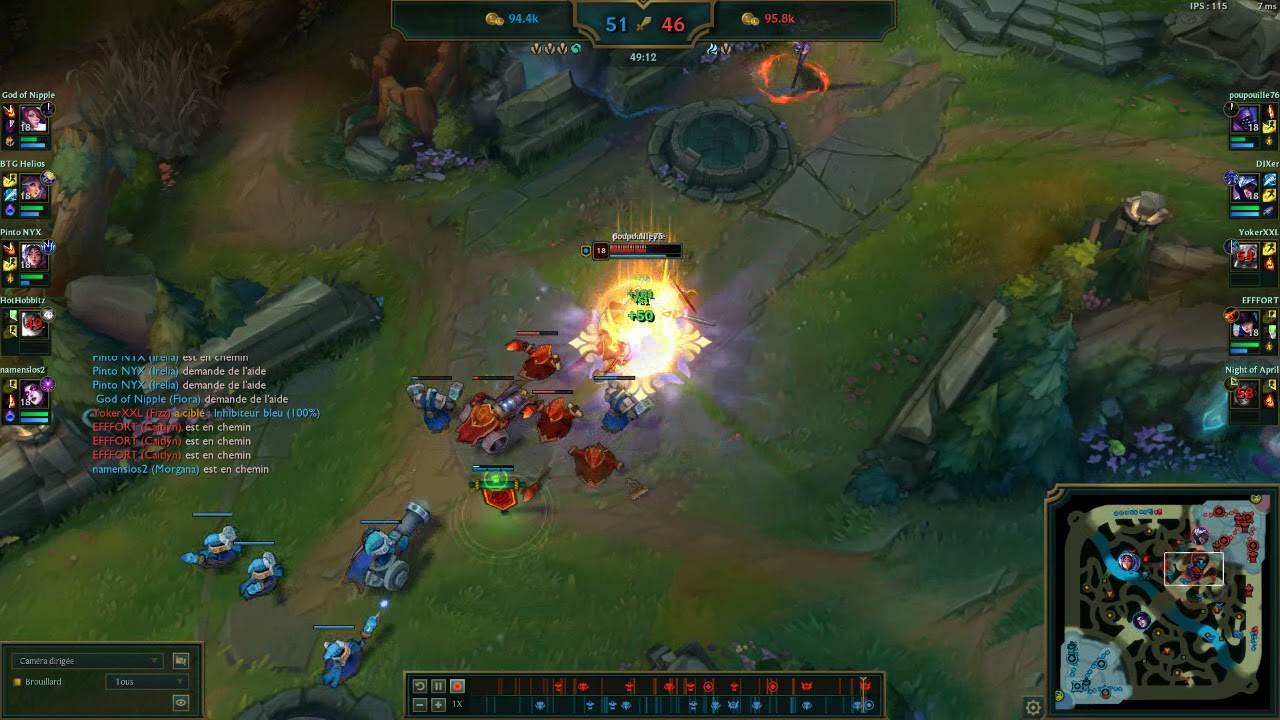 Jax vs Fiora Late game lvl 18 full stuff saison 11/12