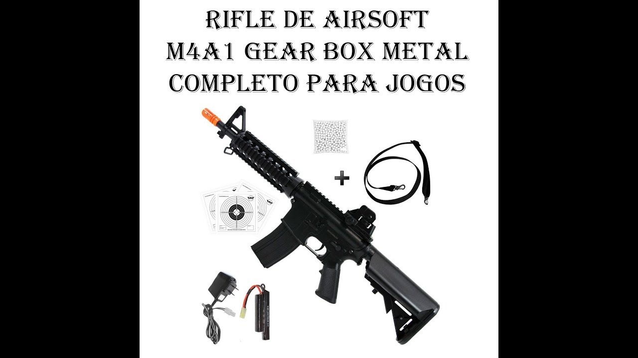 Rifle de Airsoft El&eacute;trico M4A1 CQB Mais Barato Para Jogos