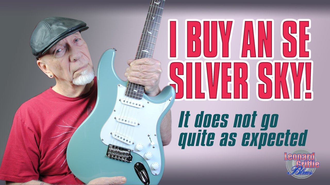 Leonard plays the PRS SE Silver Sky