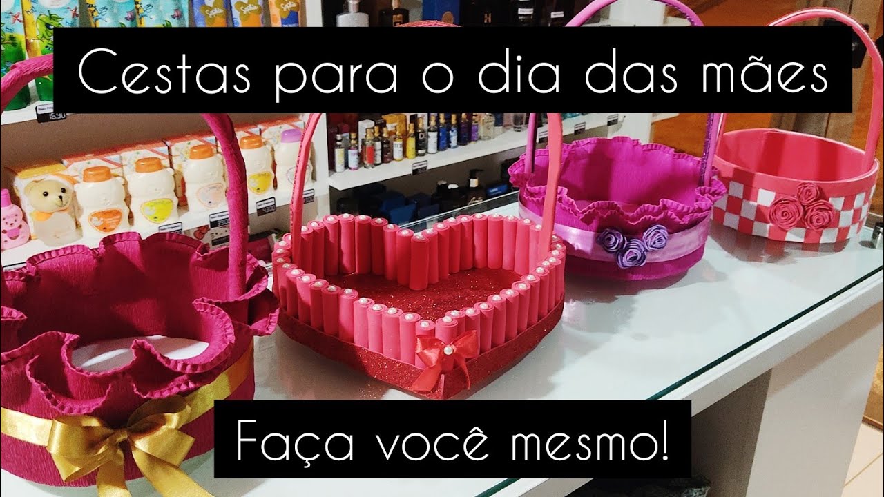 CESTAS ARTESANAIS que tô fazendo para o DIA DAS MÃES ❤️