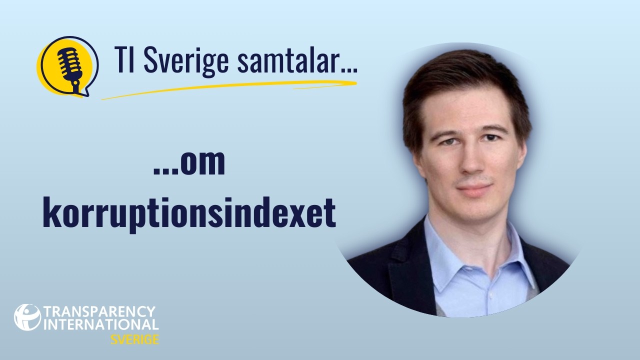 TI Sverige samtalar om korruptionsindexet