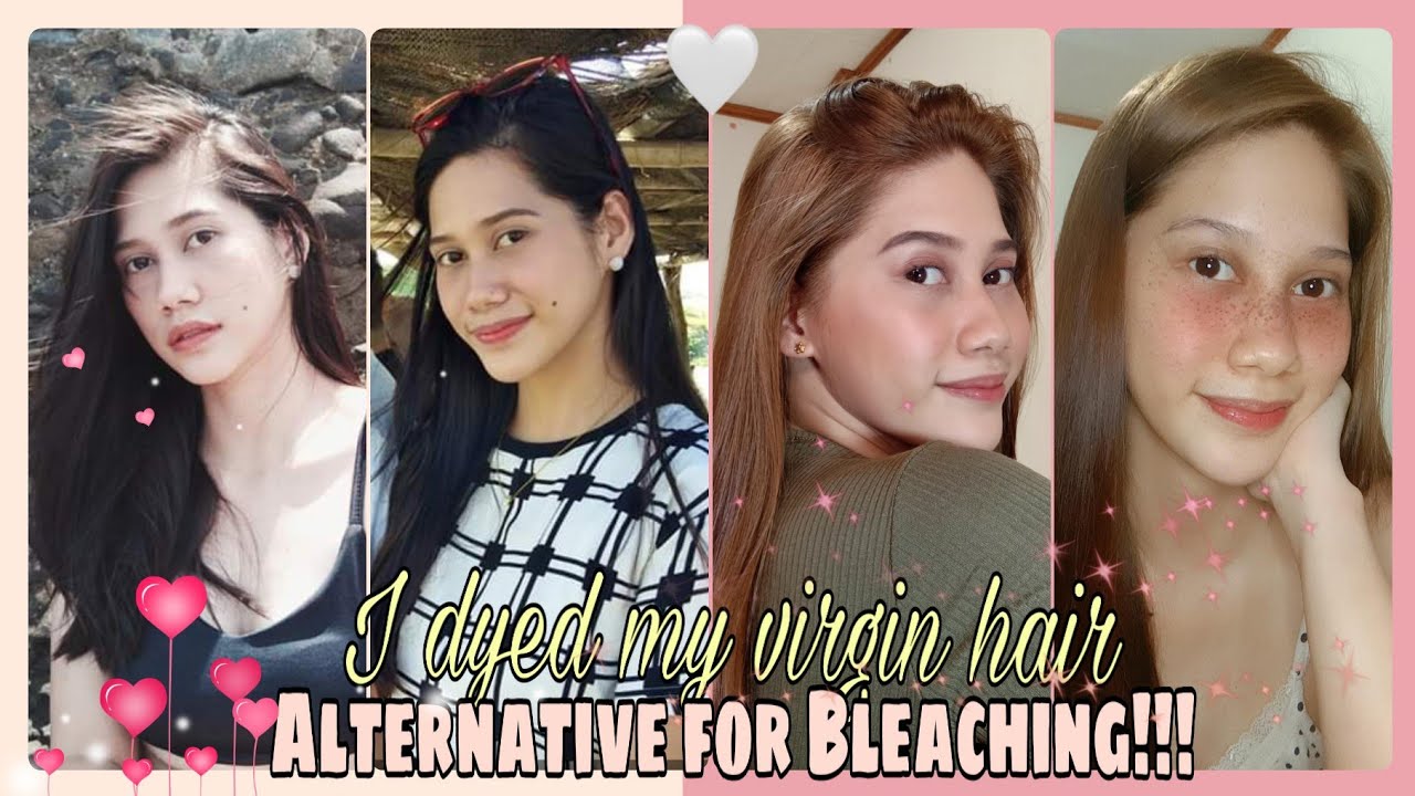 DYING MY VIRGIN HAIR (No Bleach) | Alternative for Bleaching