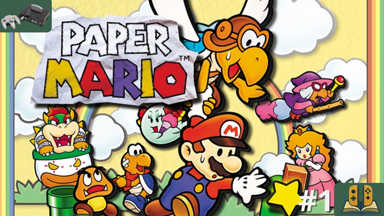 Paper Mario (Nintendo 64) - Full Playthrough Part 1/2 (No Commentary)