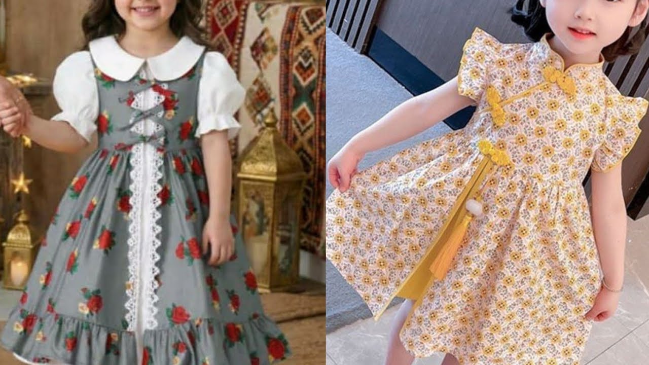 Beautiful stylish dress design for baby girl dress design for girls in Eid Al fiter 🤩😻