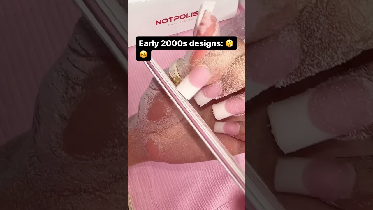 Who else remember doing French this way? 😮&zwj;💨 #notpolish #nails #nailart