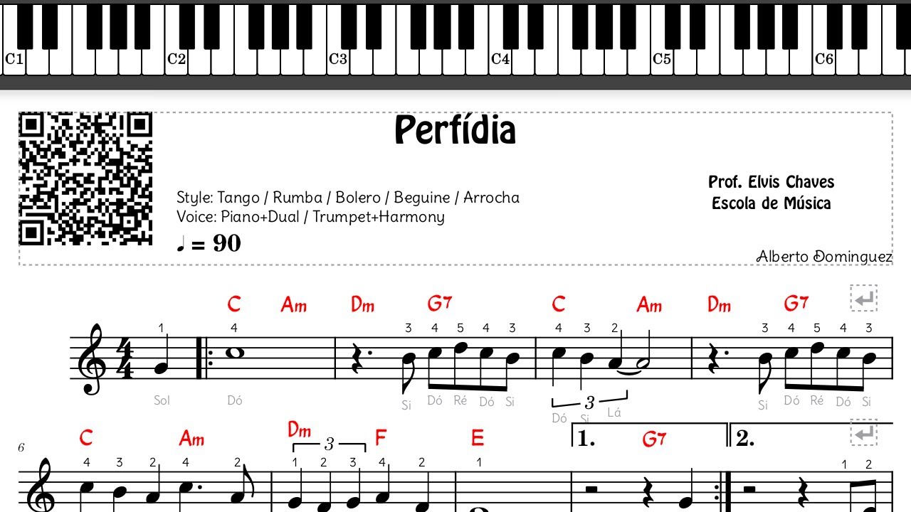 🎼 Perfídia (1) - 252 - Tutorial Partitura Fácil 2
