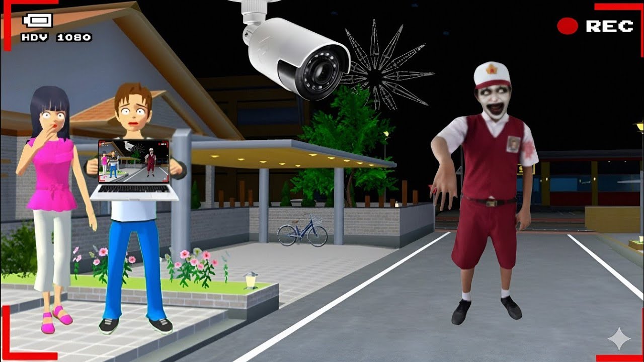 Yuta Mio Panik CCTV Merekam HANTU ANAK SD Di Depan rumah 😱| Sakura School Simulator
