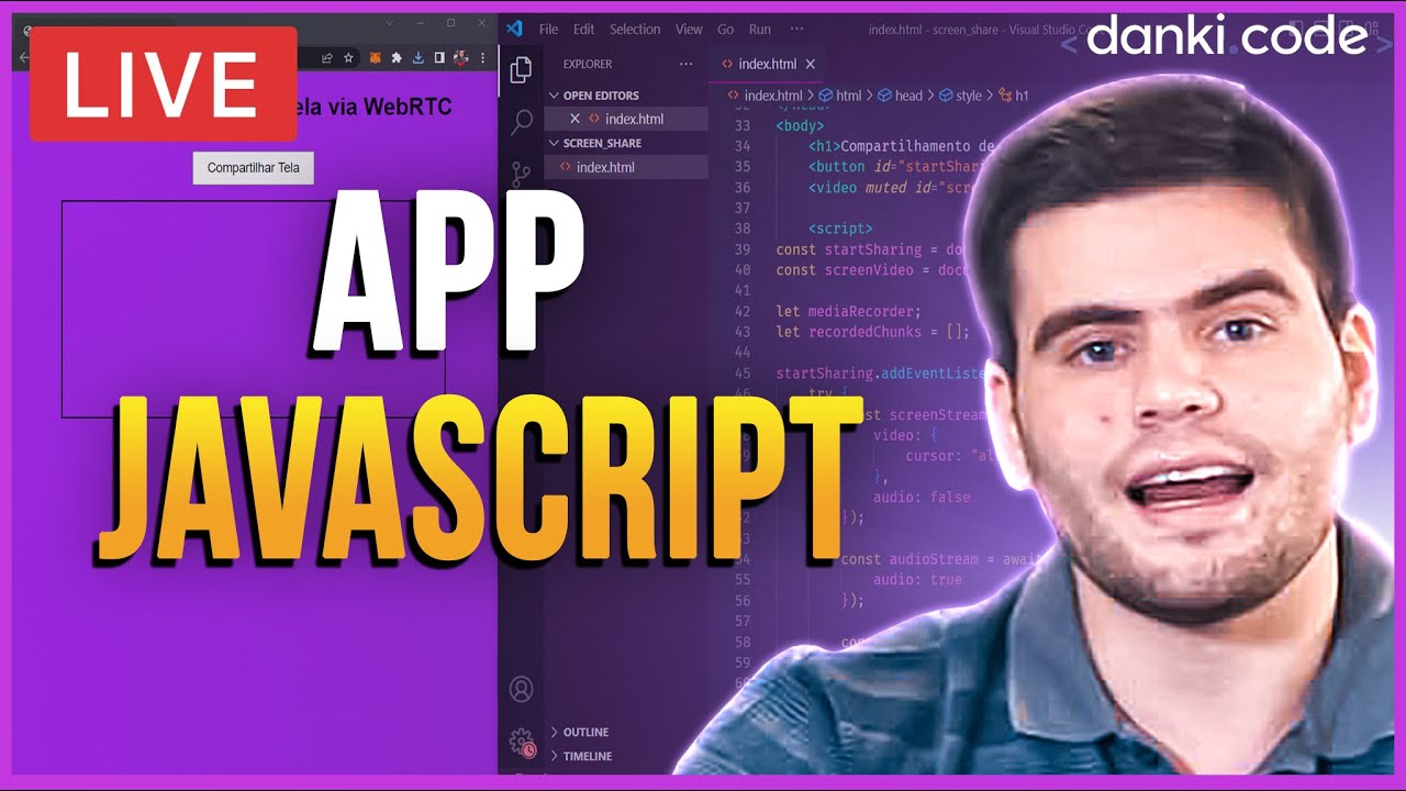 🔴 VAMOS CRIAR UM APP COMERCIAL USANDO JAVASCRIPT (+ HTML, CSS)