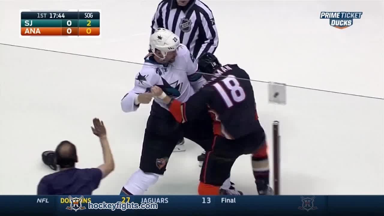 John Scott vs Tim Jackman round 1 Oct 26, 2014
