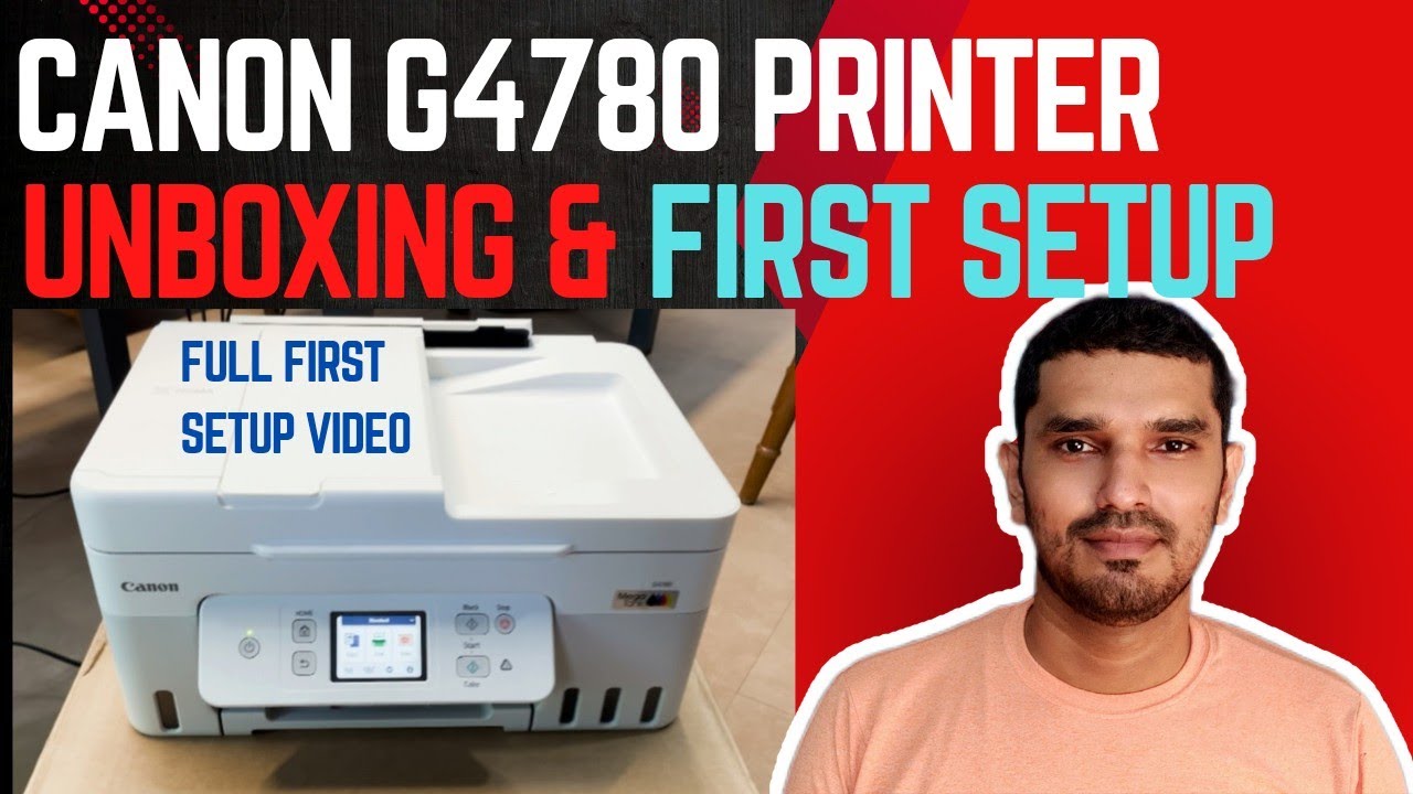 Canon G4780 Printer Unboxing,First Installation ll Full Installation Setup by Step Video