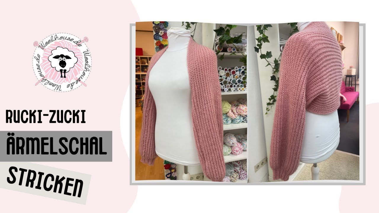 Ärmelschal stricken / Seelenwärmer / schnell & einfach