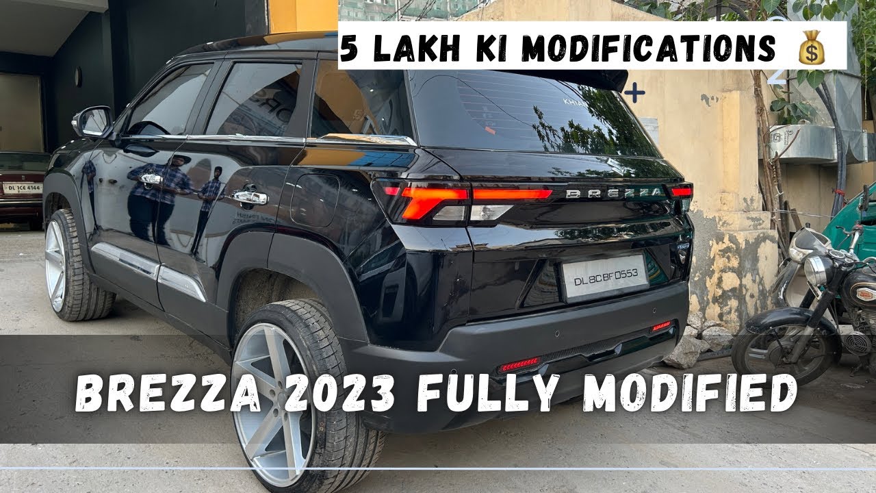 Brezza 2023 Modifications || Z Black || Modified Interior || 13 Lakh Ki Brezza 💰🔥