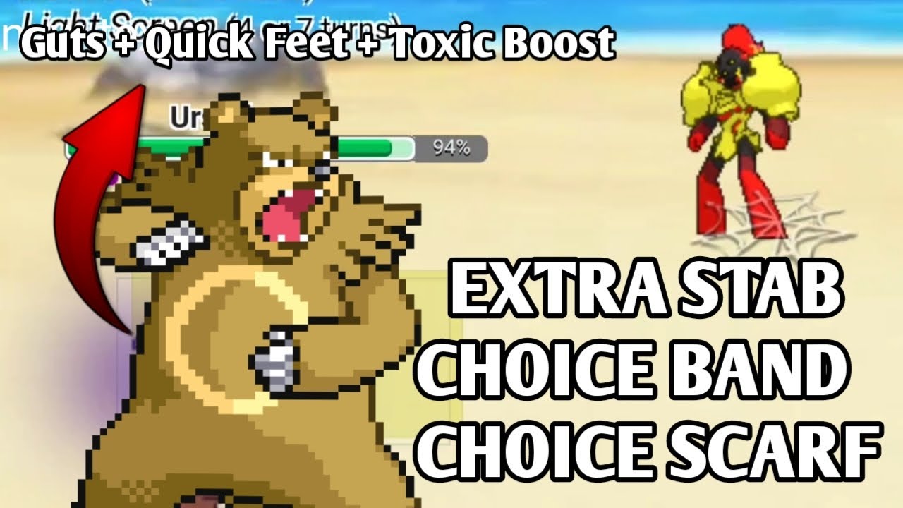 TOXIC BOOST + QUICK FEET + GUTS URSARING IS MANKIND'S GREATEST COMBINATION IN POKEBILITIES AAA