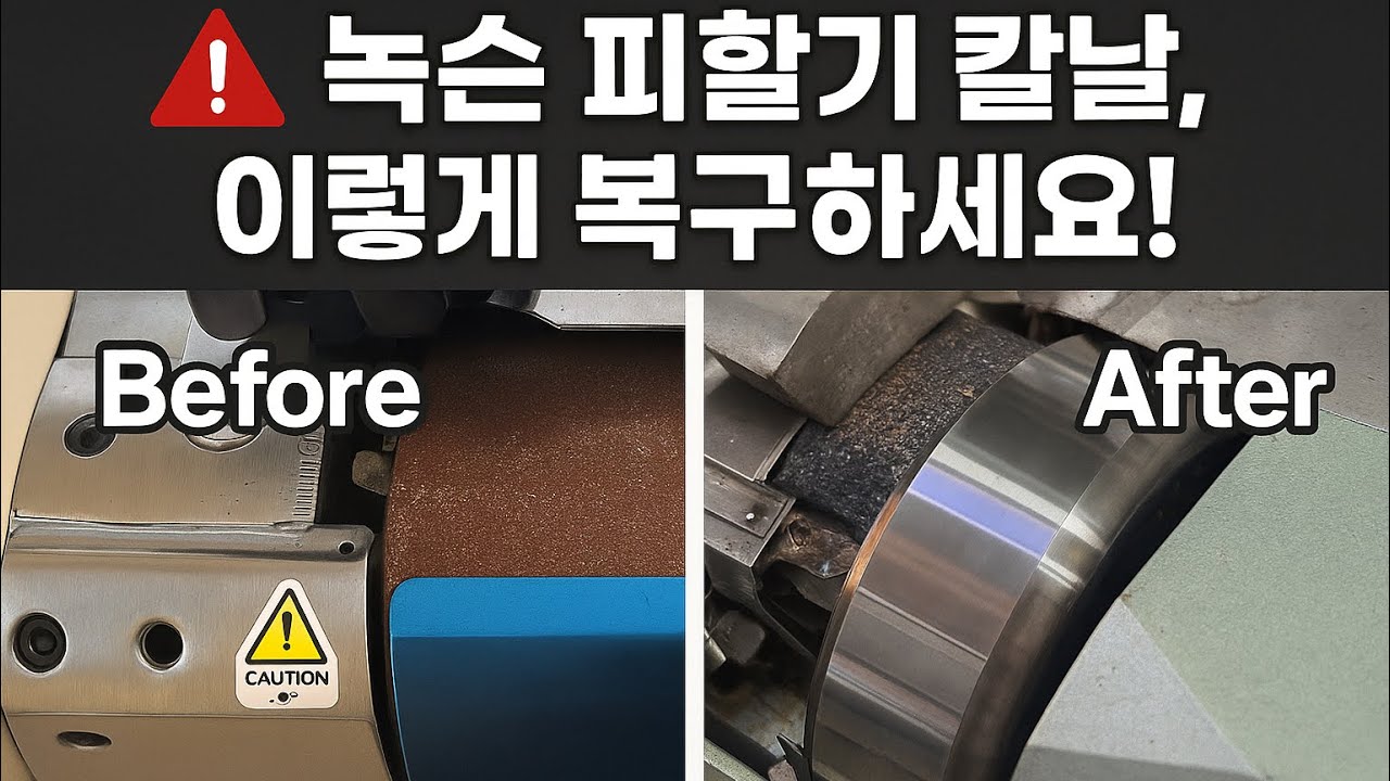 🚨녹슨 피할기 칼날, 이렇게 복구하세요!