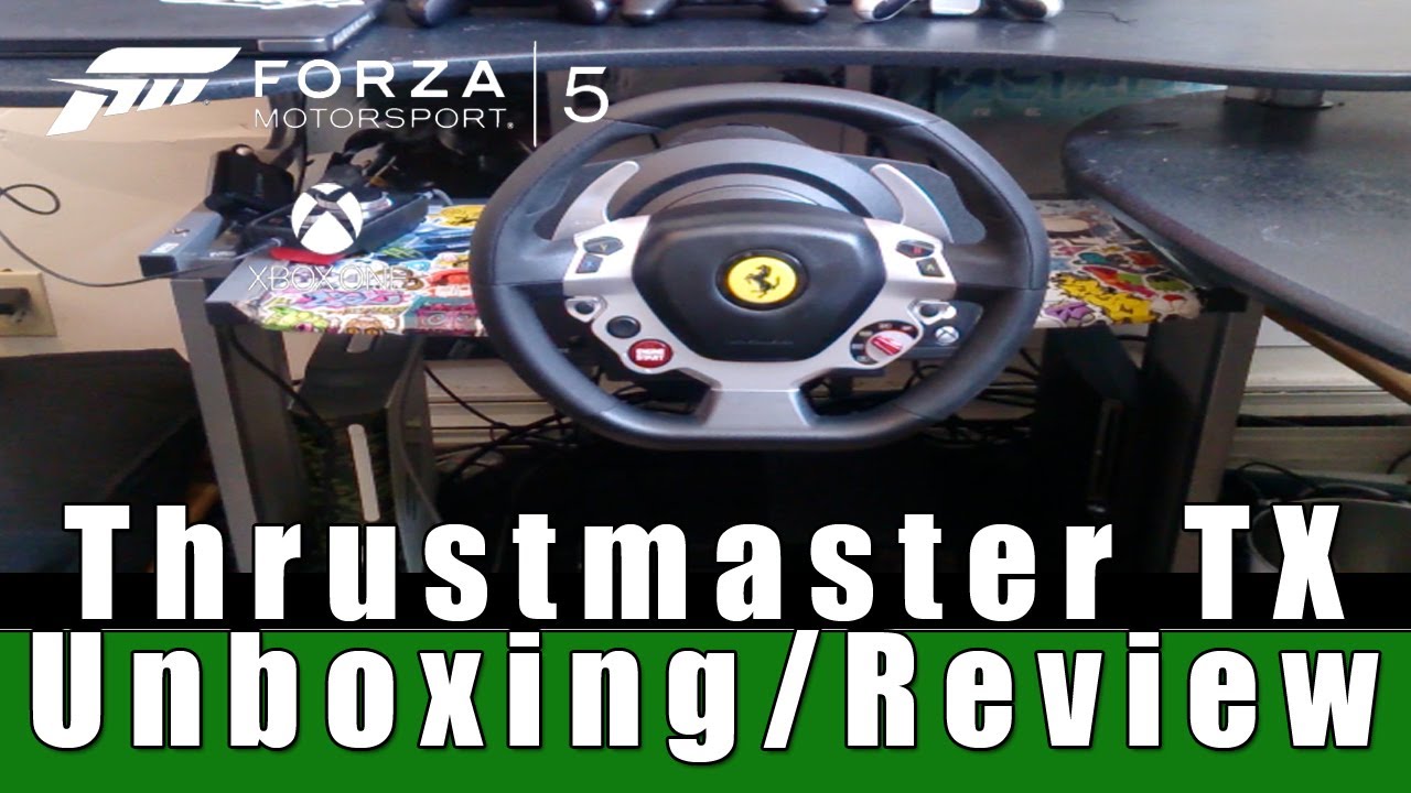ThrustMaster TX Racing Wheel / Ferrari 458 Italia Edition Unboxing/Review/First Drive (Xbox One)