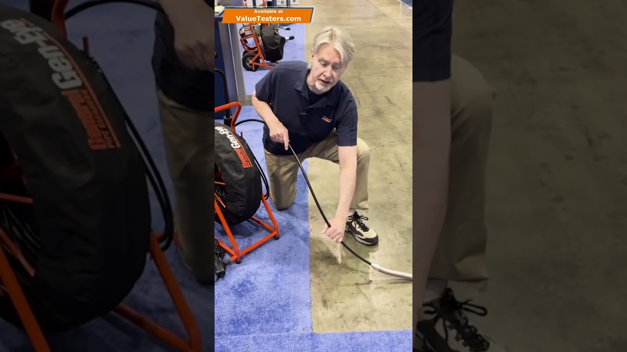 Gen-Eye Sewer Camera - The Best Way to Push Camera Rod through a Sewer Pipe.
