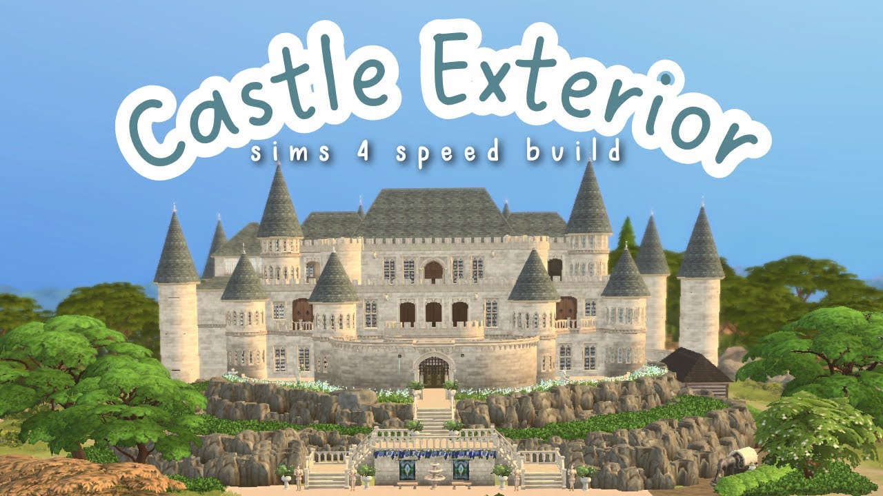 royal castle exterior 🏰 sims 4 build