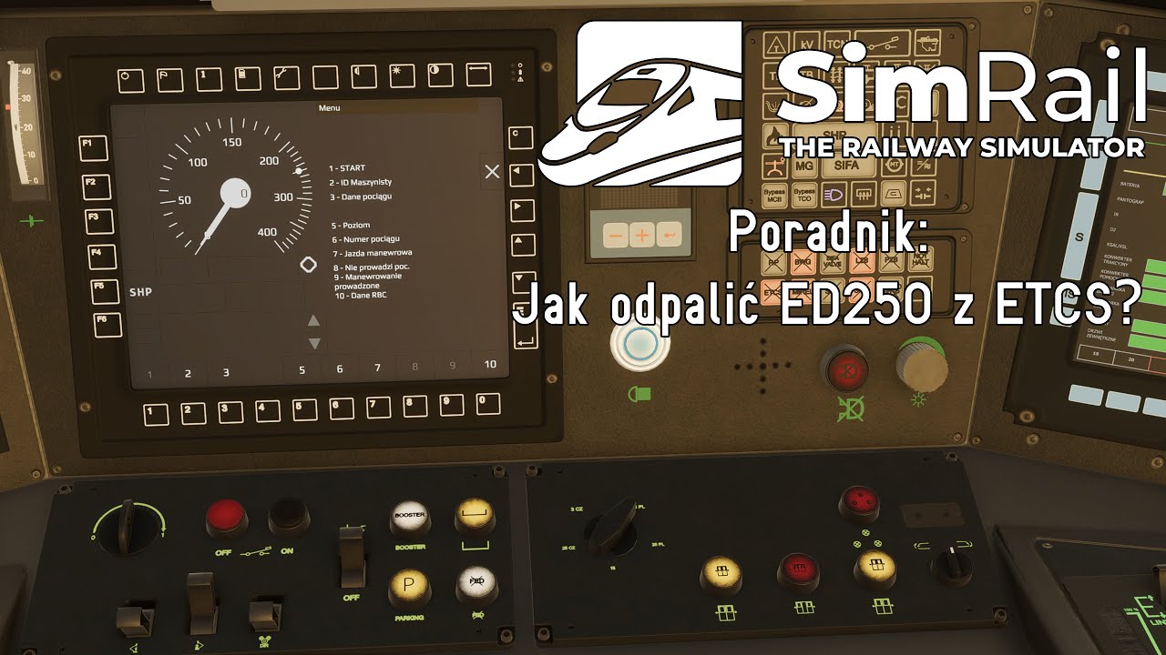 SimRail: #poradnik - Jak odpalić ED250 (Pendolino) z ETCS?