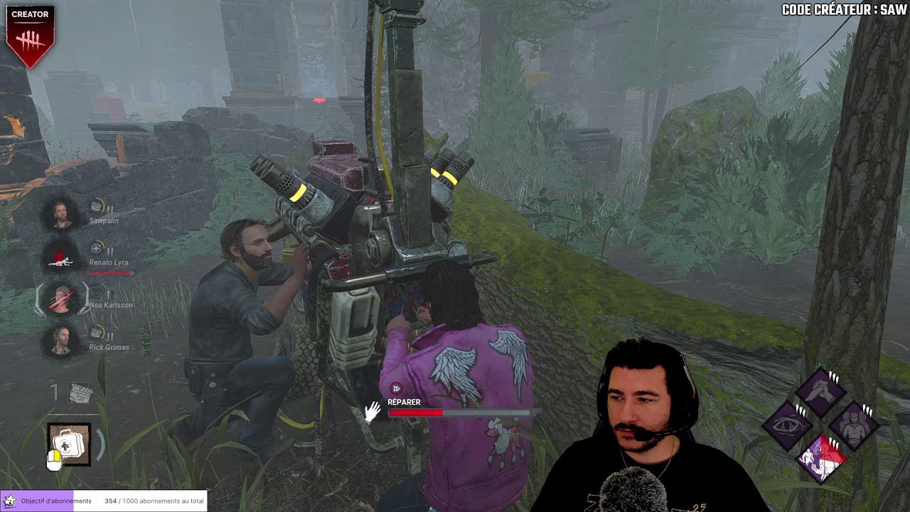 Demain NEW DLC !negan | !holy | Stream2K | [FR/PC] #DBDCreator @Sawpalin