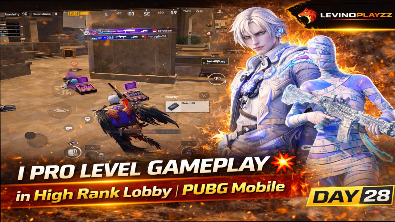 Pro Level Gameplay in High Rank Lobby 💥 | PUBG Mobile | T20 World Cup Final Day Special 🏆