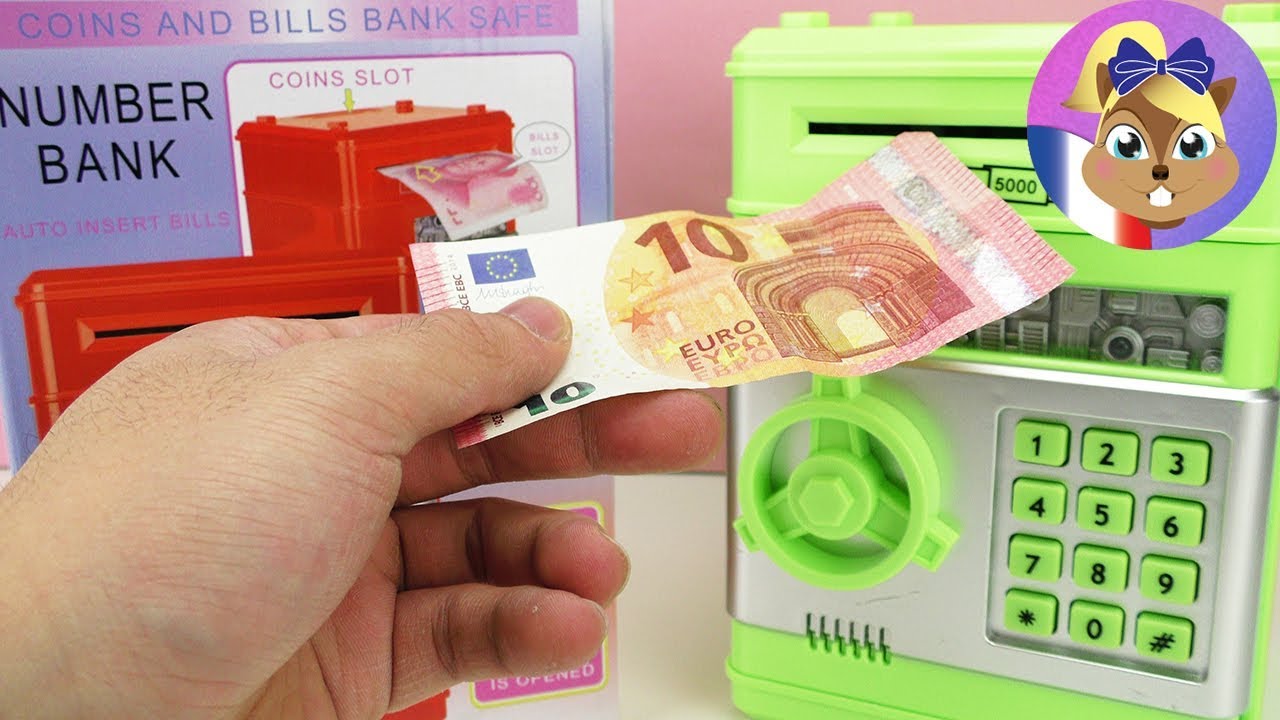 Coffre-fort pour la chambre | Tirelire électronique - S'amuser en faisant des économies!