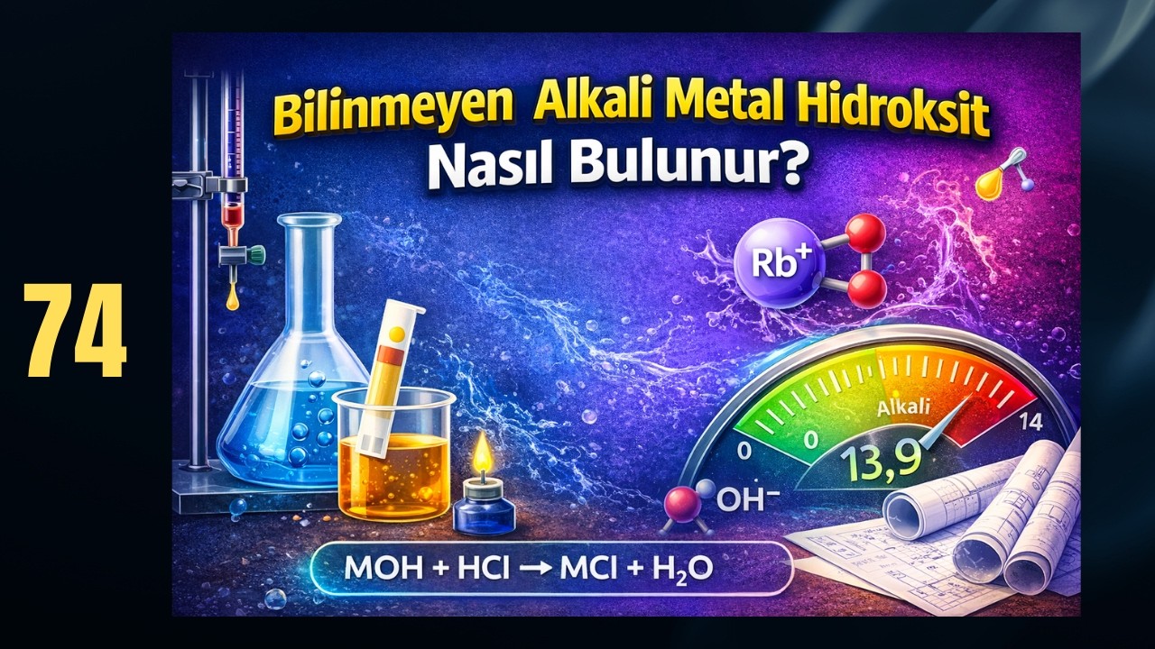 74-Bilinmeyen Alkali Metal Hidroksit Nasıl Bulunur? | Titrasyon & pH Hesabı| GENEL KİMYA | AP KİMYA
