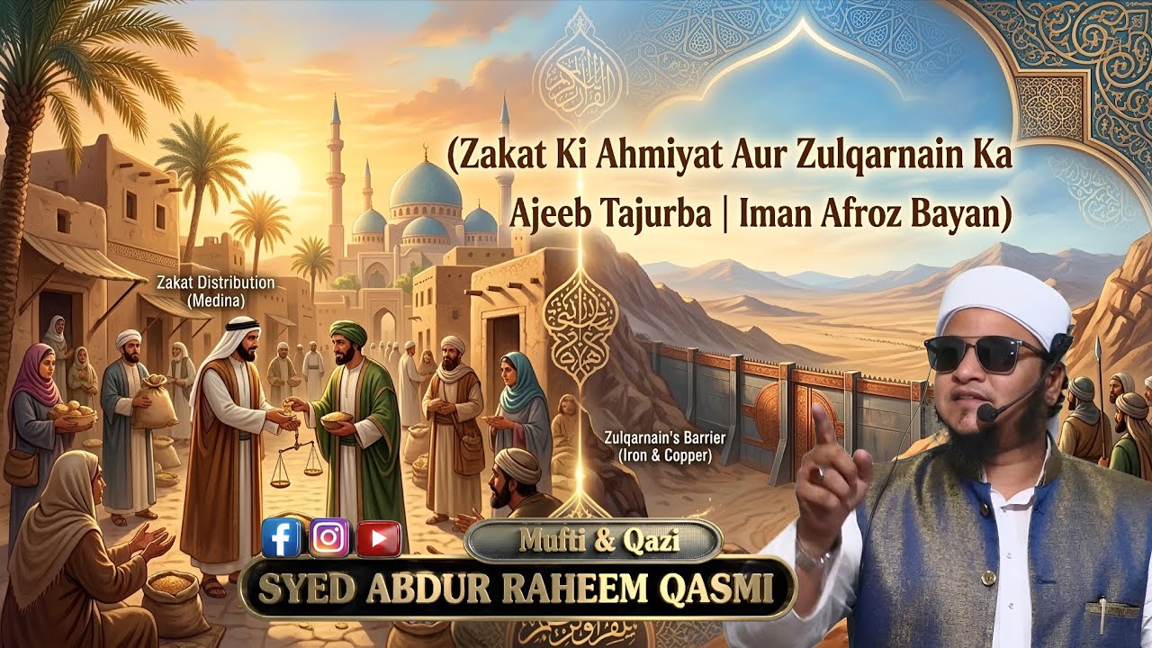 Zakat Ki Ahmiyat Aur Zulqarnain Ka Ajeeb Tajurba | Iman Afroz Bayan”By Qazi & Mufti Syed A Raheem Q