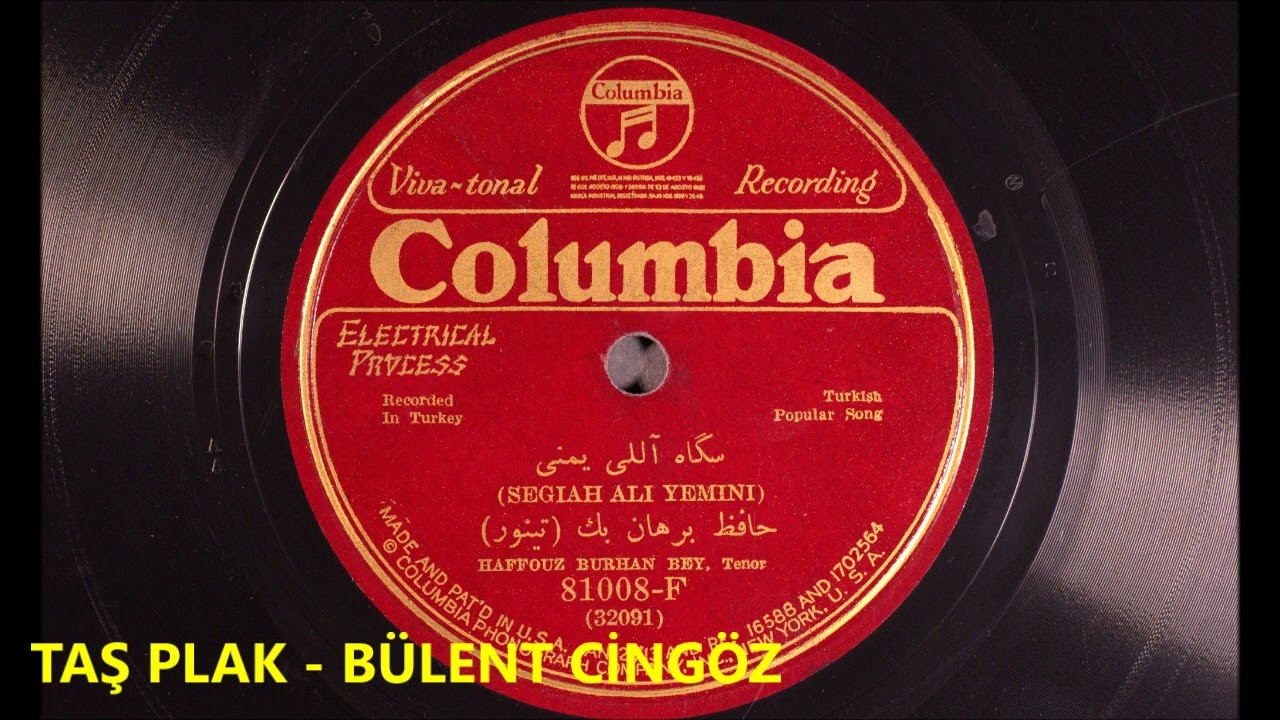 Hafız Burhan - Allı Yemeni - 1928