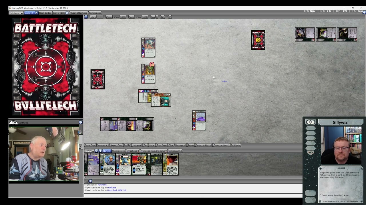 133: BattleTech CCG/TCG Tactics 2: F20  Showcase Match 8  Steiner  vs Steel Viper
