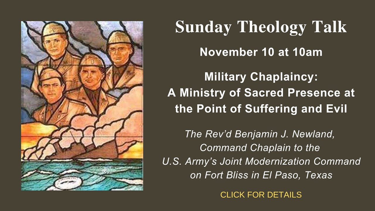 Military Chaplaincy: A Ministry of Sacred Presence at the Point of Suffering and Evil
