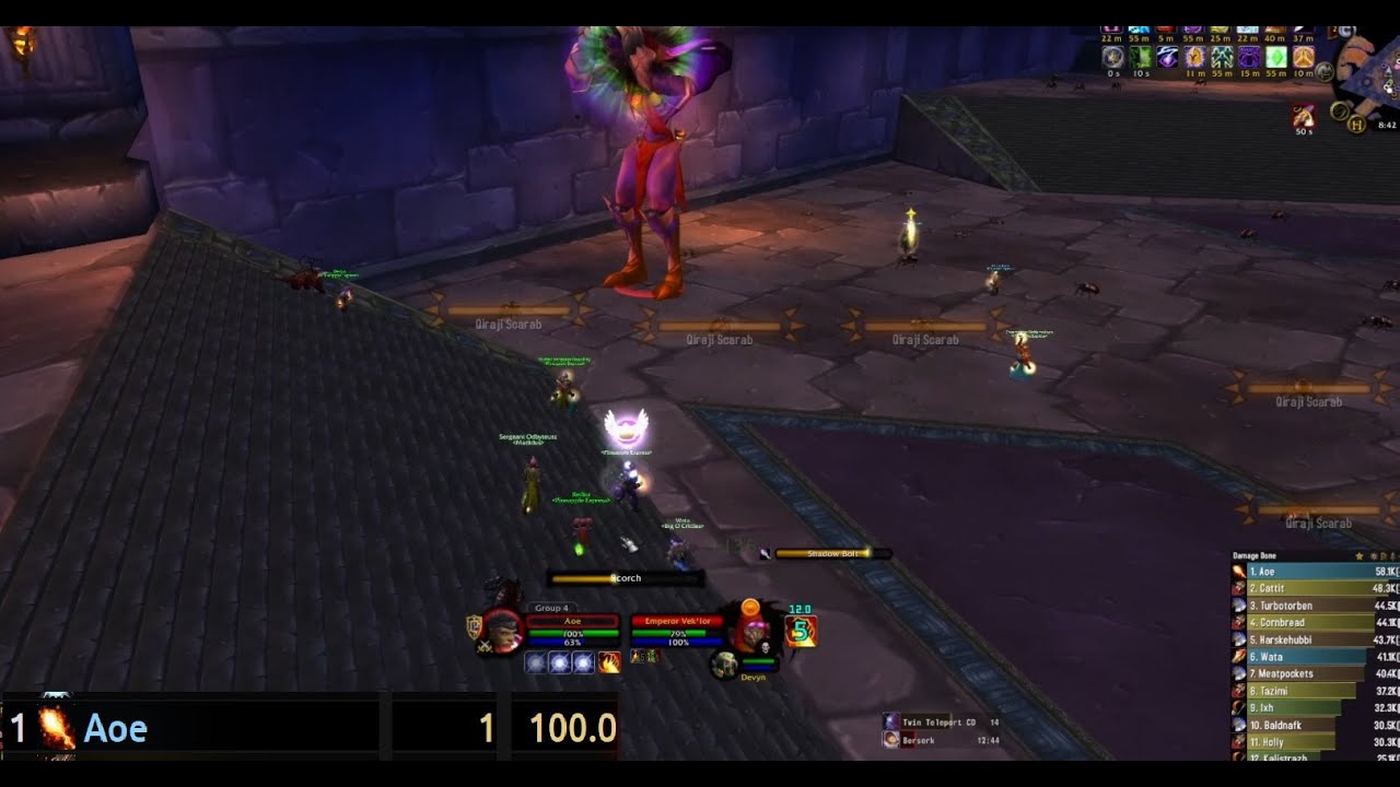 Twin Emperors AQ25 - Warmane Onyxia Fire Mage POV
