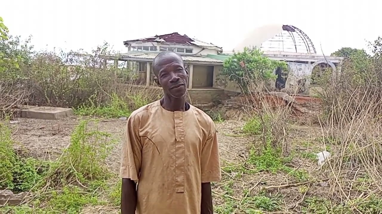 Dilapidated Confluence Hotel in Lokoja Kogi State Nigeria.The confluence is in shackle