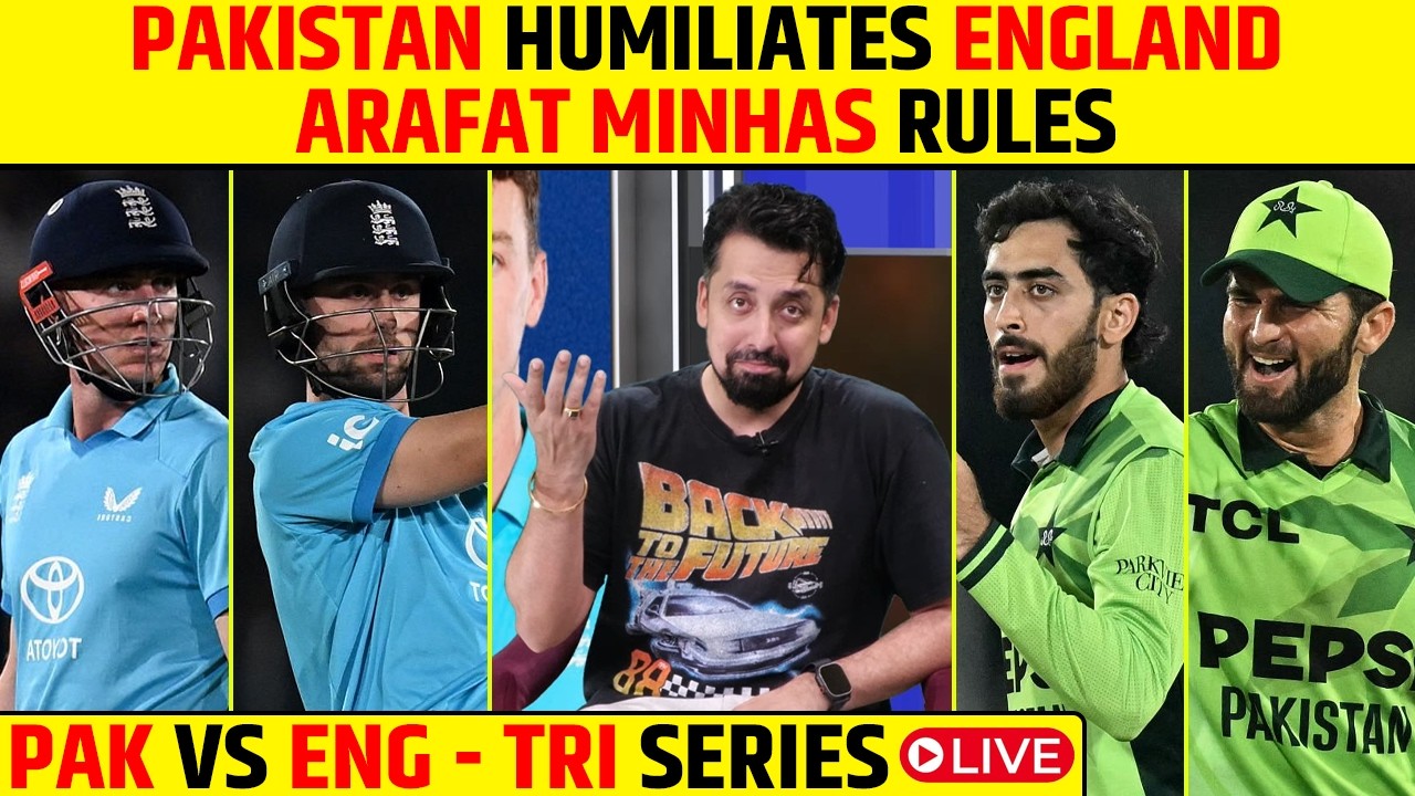 🔴PAKISTAN VS ENGLAND ODI LIVE: PAKISTAN HUMILIATES ENGLAND | ARAFAT MINHAS RULES #pakvseng