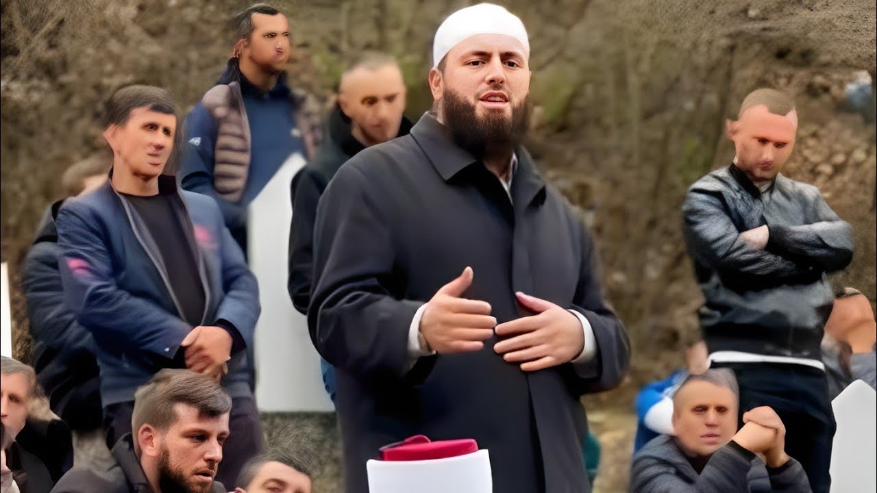 Fjalim rasti hfz.Llokman Arifit në varrimin e Nexhat Selimit.. (Fshati Gërçec)