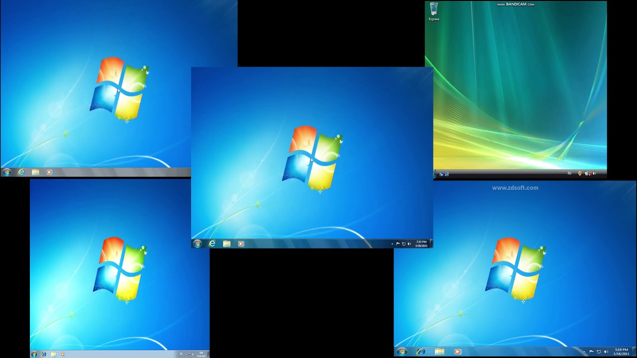 Windows Vista Crazy Error (1) vs Windows 7 Crazy Error (4) Battle