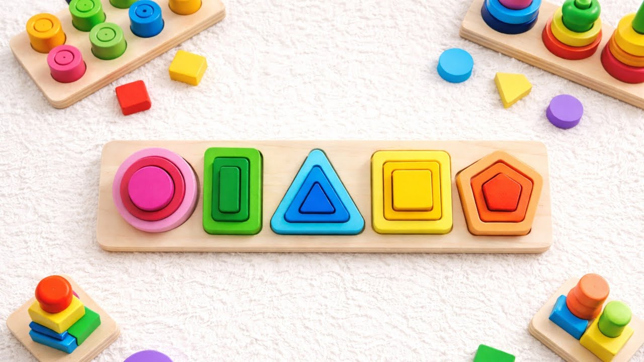 Colorful Shape Puzzle 🟢🔺🟡