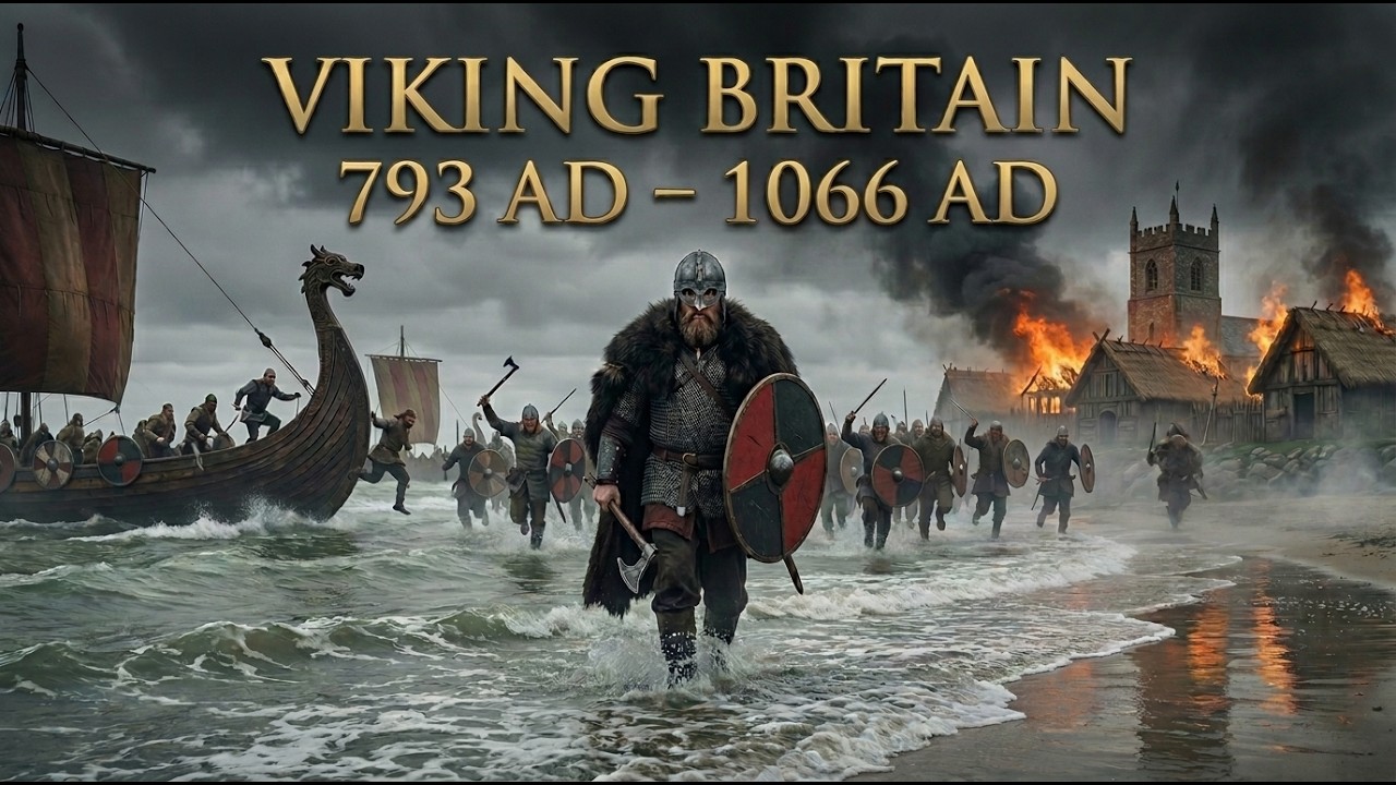 Cała historia wiking&oacute;w w Brytanii &mdash; 793&ndash;1066 r. n.e.