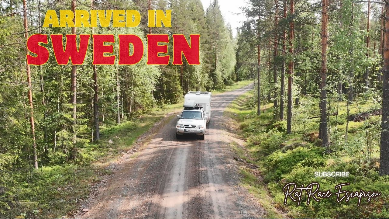 Caravan Life in Sweden Day 1 | Wild Campfire, Long Walks & Life Off Grid