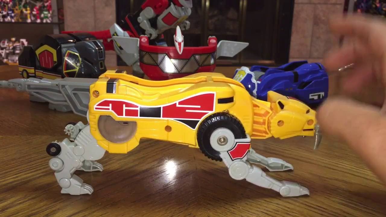 1993 Mighty Morphin Power Rangers Dino Megazord with Reprolabels Review!
