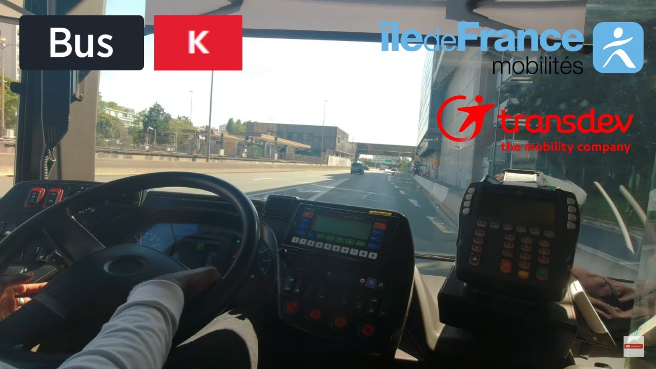 Bus K Transdev Coteaux de la Marne | Créteil Préfecture - Gare de Villeneuve-Saint-Georges RER - 4K