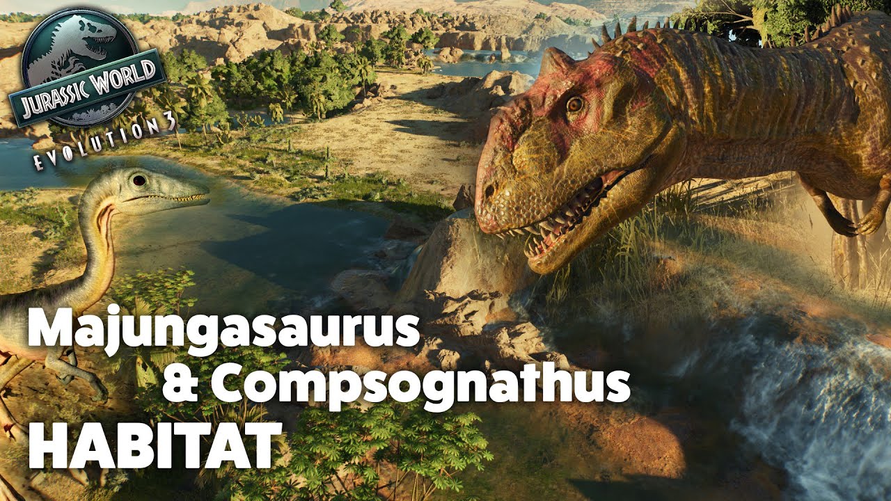 Jurassic World Evolution 3 | Majungasaurus and Compsognathus Mixed Enclosure Speed Build