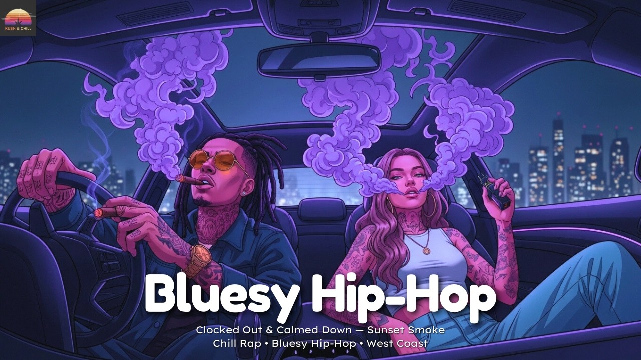 Clocked Out & Calmed Down — Sunset Smoke | Chill Rap • Bluesy Hip-Hop • West Coast