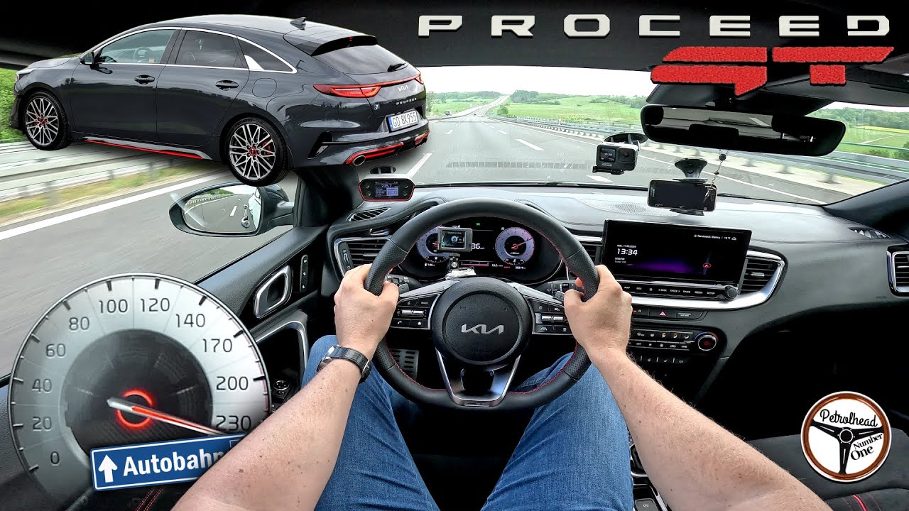 2023 KIA Proceed GT 1.6 T-GDI (204 KM) | V-max, 0-100, 100-200 km/h. Prezentacja & AUTOBAHN. | 4K