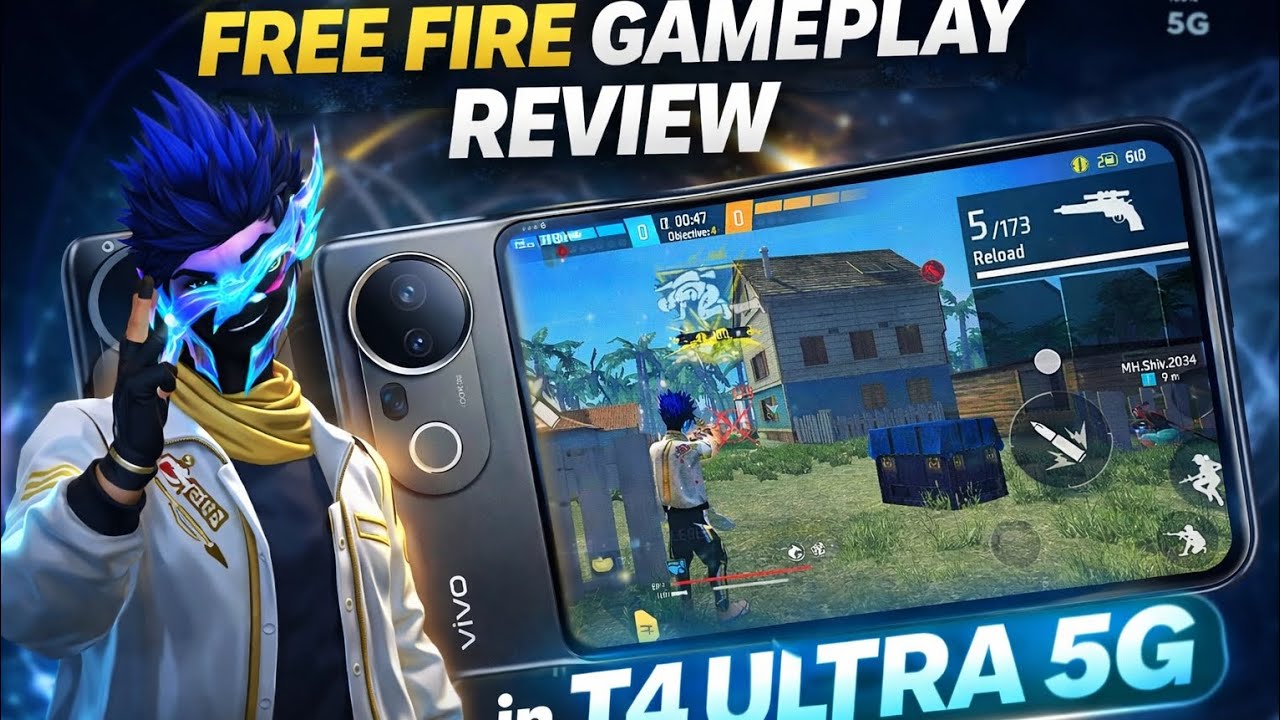 Free Fire Gameplay on Vivo T4 Ultra 5G 🔥 Smooth or Lag Test?